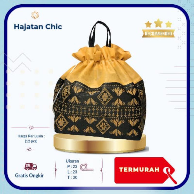 

(12 Pcs) Tas Hajatan Serut Batik Elegan Nusantara - CHIC