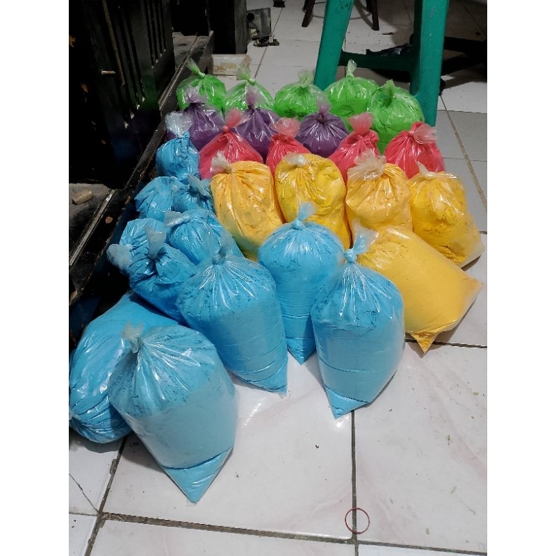 Holi powder warna/holi powder/tepung warna 250 gram, Holy powder / Tepung warna / Colour Run termura