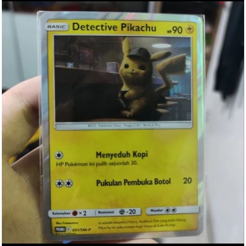 Detective pikachu 001 Promo - POKEMON TCG INDONESIA