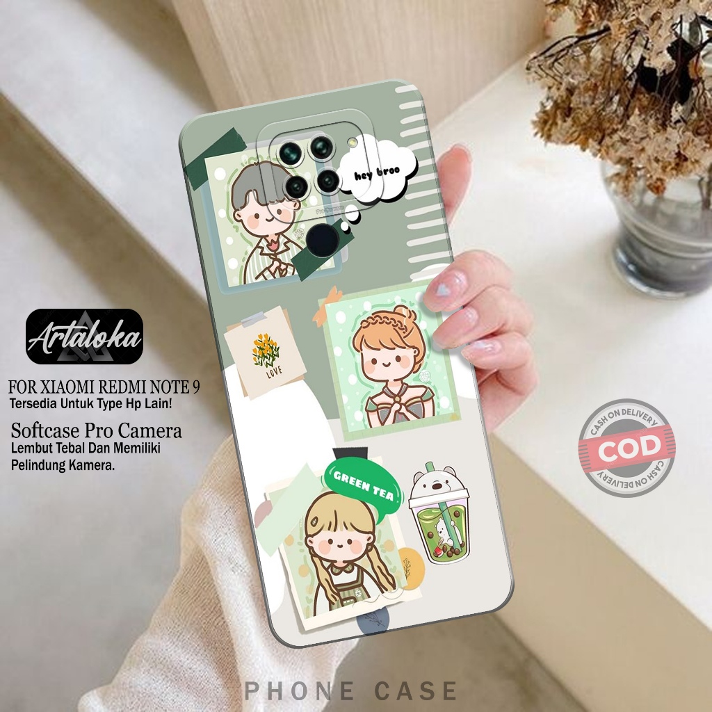 Softcase Hp Xiaomi Redmi Note 9 Fashion Case Kartun Lucu Case Xiaomi Redmi Note 9 Silikon TPU Pro Ca