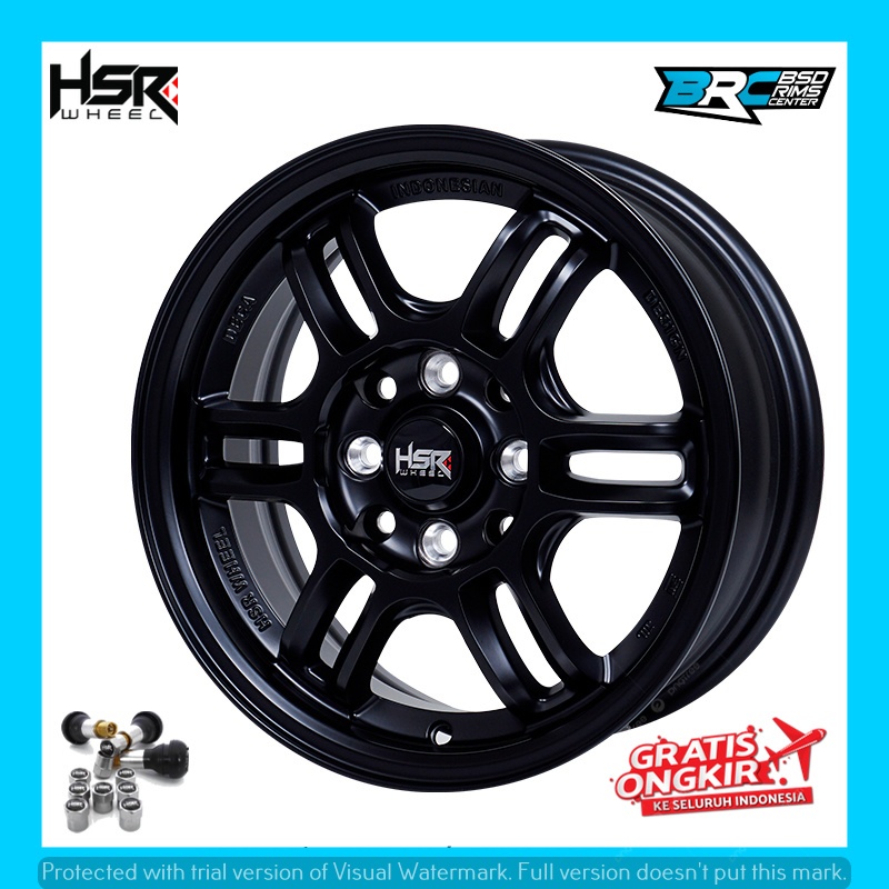 Velg mobil racing hsr aeri ring 14 untuk mobil wuling aer ev brio avanza dll