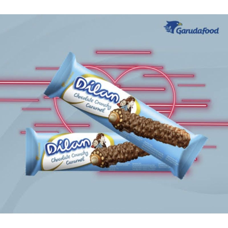 

dilan chocolate crunchy |1 box isi 12 pcs|snack dilan by garudafood