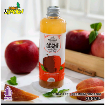 

Suur Lemoen CUKA APEL - Apple Cider Vinegar 1 Liter - Premium CUKA APEL Organik With The Mother - Apel Lemon ID