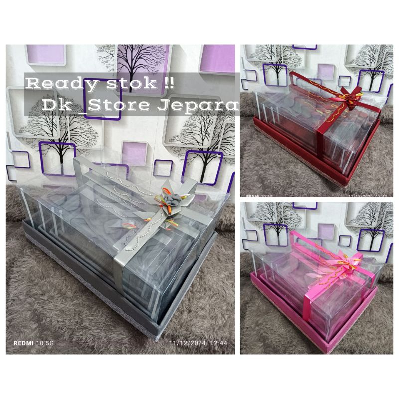 

Box Hantaran Parsel KOTAK MIKA PITA isi 4pcs