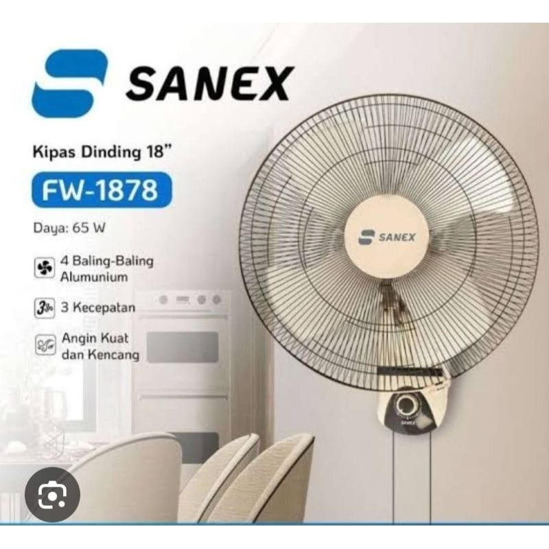 ￼SANEX KIPAS DINDING SANEX FW 1878