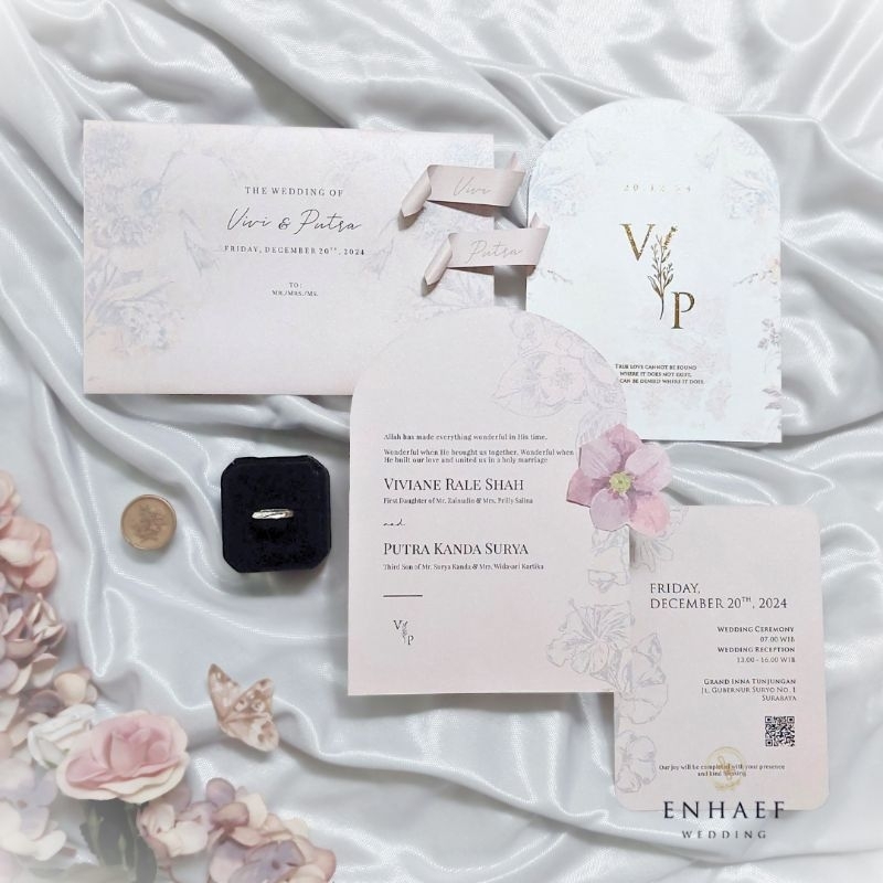 

1 pc Vivi Invitation Arch Shape Wax Seal Gold Silver Foil