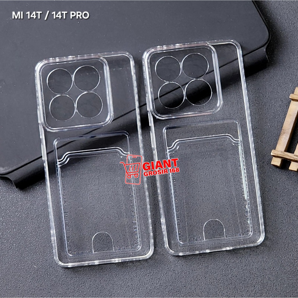 XIAOMI 14T XIAOMI 14T PRO CLEAR CARD CASE SLOT KARTU CASE XIAOMI 14T XIAOMI 14T PRO