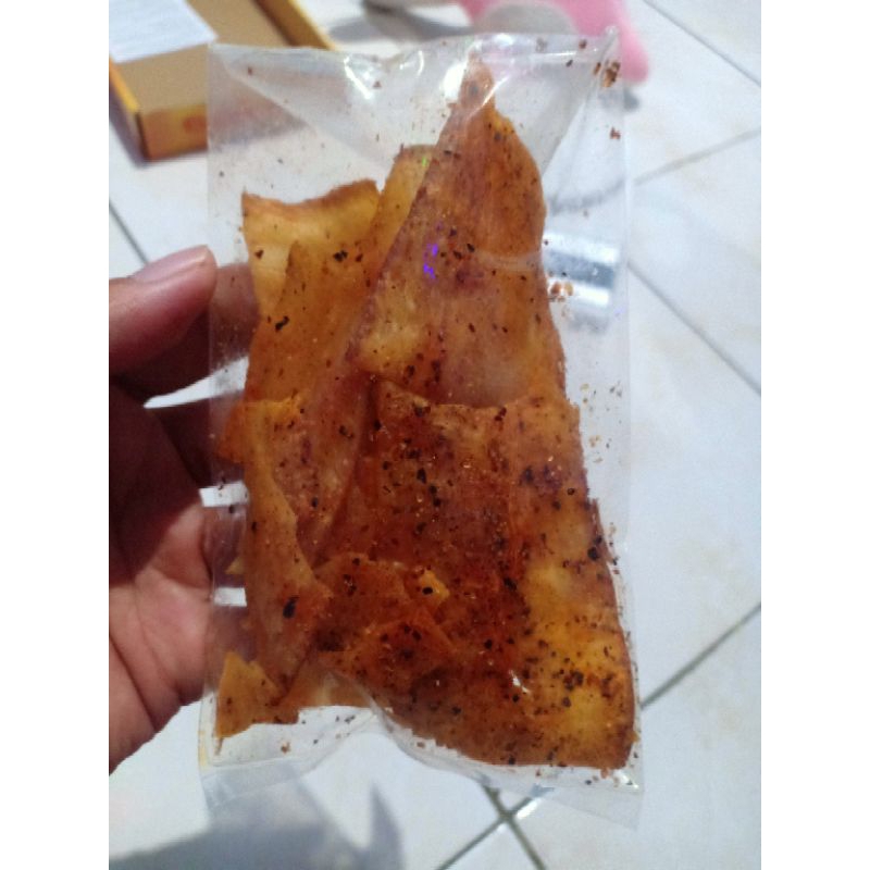 

Kripik Sampeu Gurih Pedas 30GR