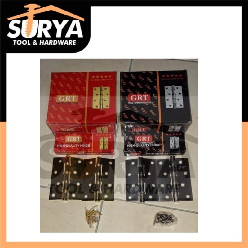 engsel pintu tebal jendela 4" perpasang / engsel grt 4" / engsel bering grt 4"