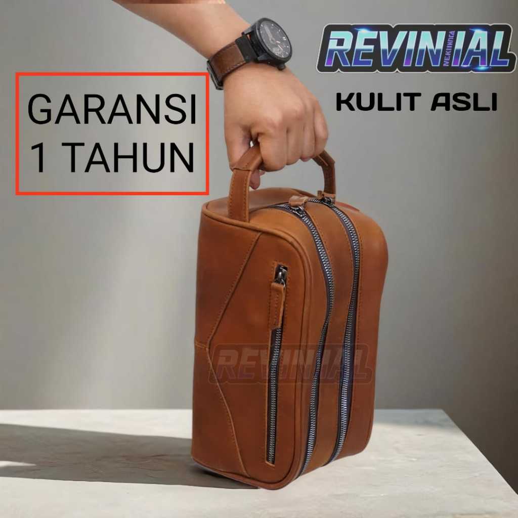 Handbag Pria Pedro 312 Pouch kulit Asli TERBARU - Tas Clutch