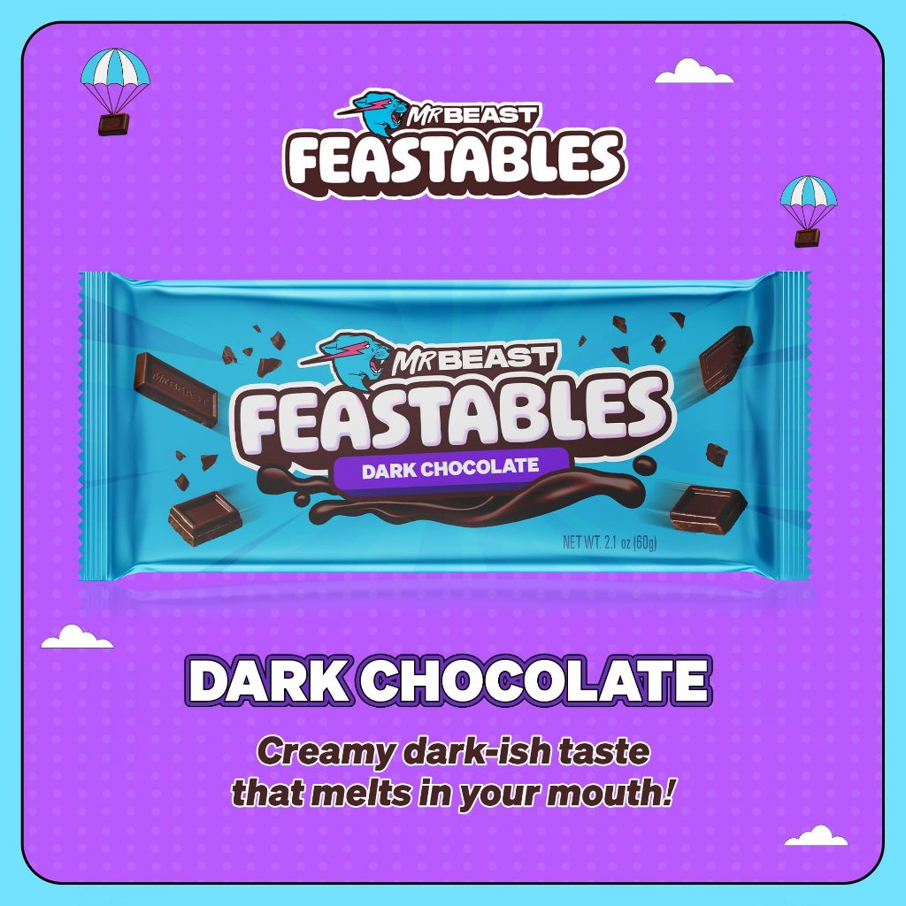 

Feastables MrBeast Dark Chocolate Bar 60Gr 60 Gr