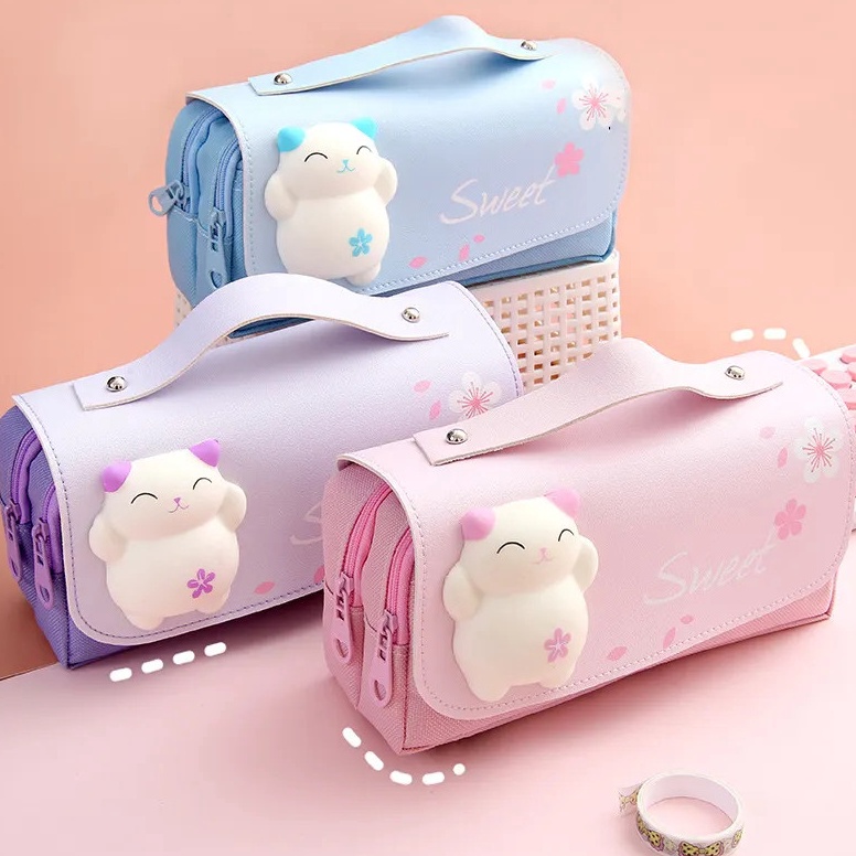 

KODE R97Q Kotak Pensil Dekompresi Perempuan Lucu Lembut Lucu Anakanak Siswa Sekolah Dasar Berkapasitas Besar Dengan Dekompresi