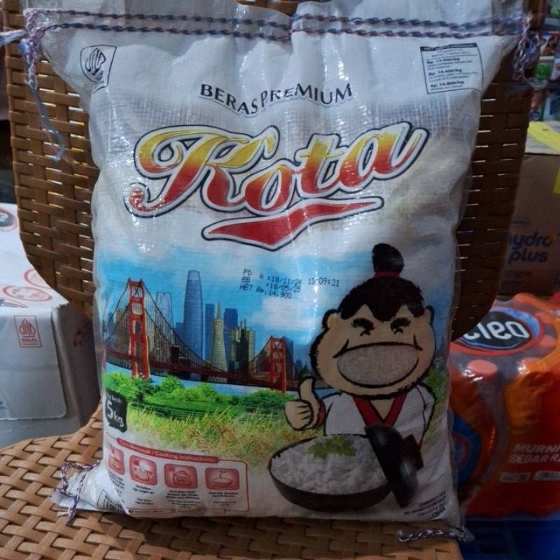 

Beras Kota kemasan 5kg