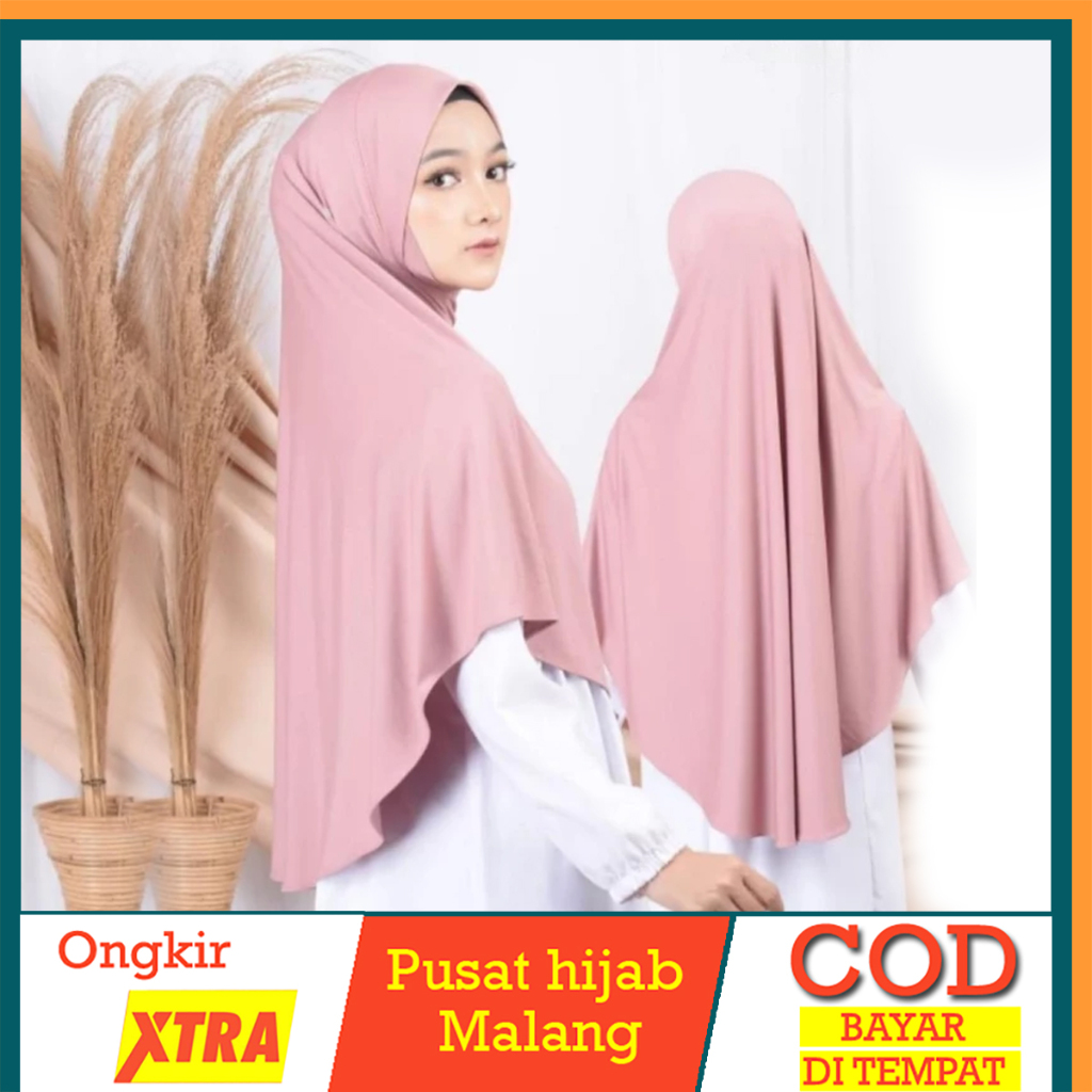 TERBARU HIJAB Bergo Dagu Malay Jumbo