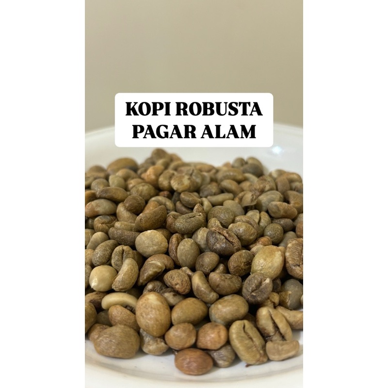 

GREENBEANS ROBUSTA PAGAR ALAM 1KG/Biji Mentah Kopi Robusta Pagar Alam/Kopi Lampung