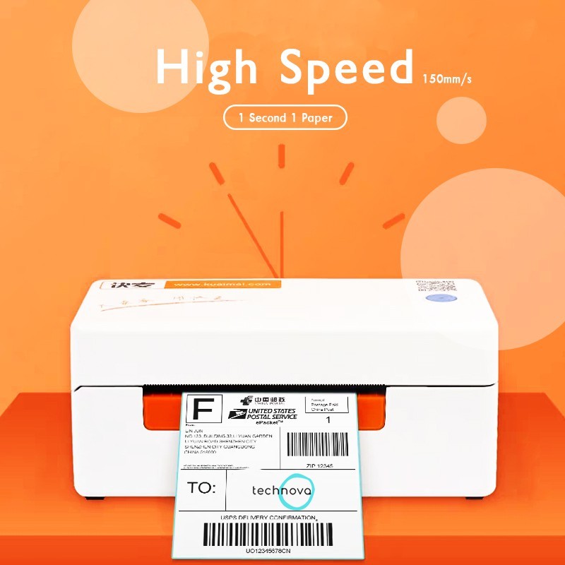 

【KM-202】Printer Termal A6 untuk Ponsel Pintar, Pencetakan Bluetooth, Printer Kode Batang, Printer Label Air Waybill