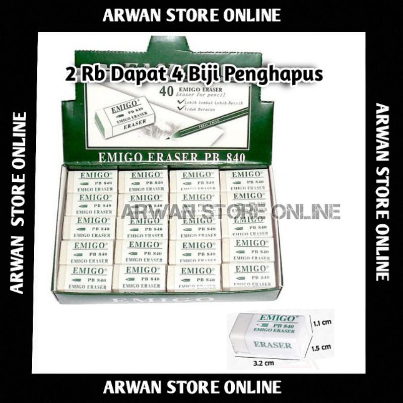 

Penghapus Pensil Merk Emigo/Penghapus Pensil Apapun