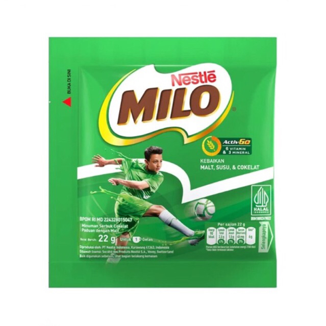 

Milo Sachet 22 Gr Activ Go ( per Sachet ) \ Minuman Susu Coklat