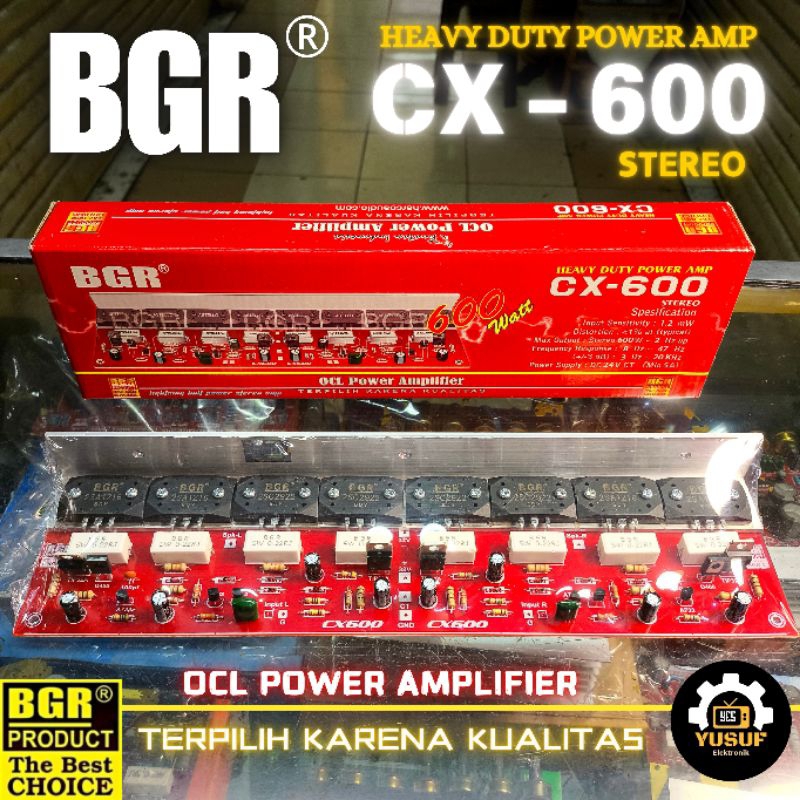 KIT POWER AMPLIFIER STEREO 600watt SANKEN CX-600 BELL BGR ORIGINAL AMPLIFIER POWER SUPPLY