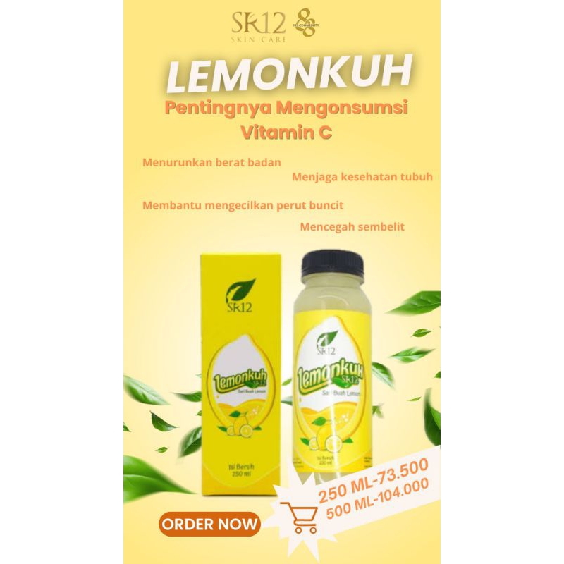 

LEMONKU SR12 250 ml, Kaya akan vitamin C