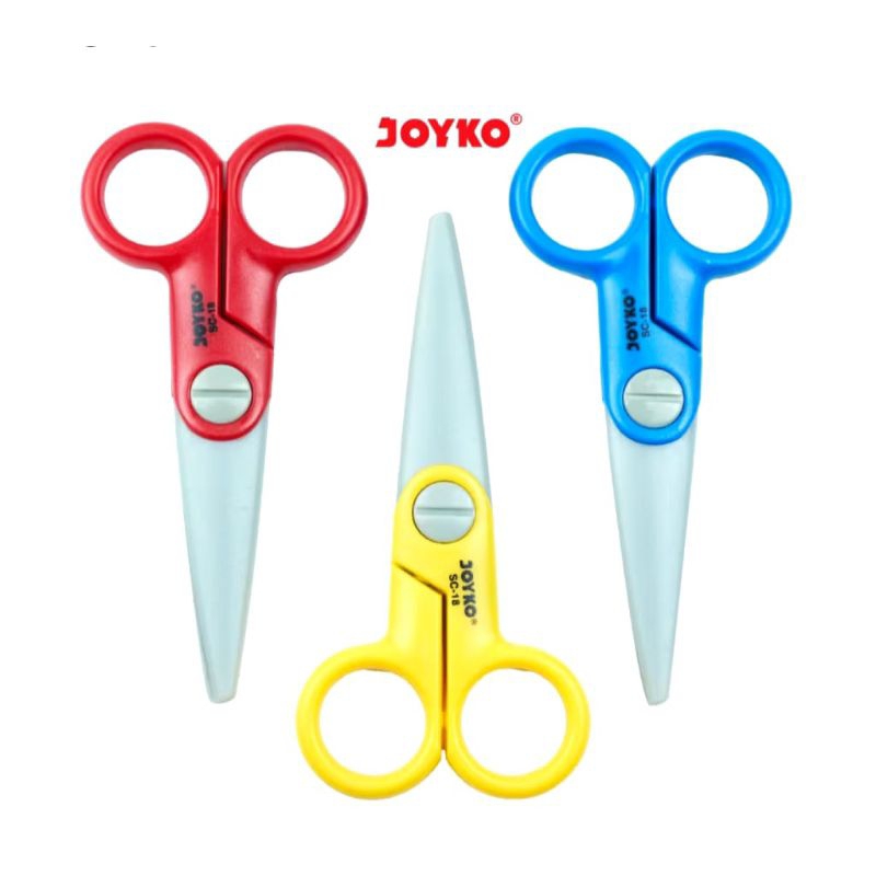 

GUNTING JOYΚΟ SC-18 Untuk Anak Kecil / Scissors Joyko SC-18 Untuk Anak Kecil Belajar Menggunting