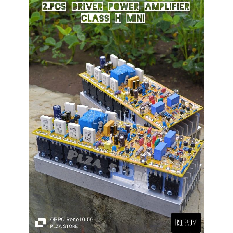 2.pcs Driver power amplifier Class H mini 2U 20cm 1400w tenaga badak kualitas original fullset tingg