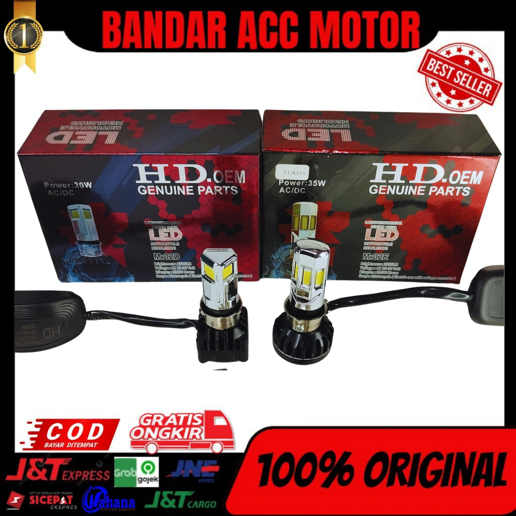 PROMO LAMPU DEPAN LED DEPAN 6 SISI 3 SISI HD 35 WATT KIPAS H4 DAN H6 AC DC MOTOR MOBIL ORIGINA UNIVE