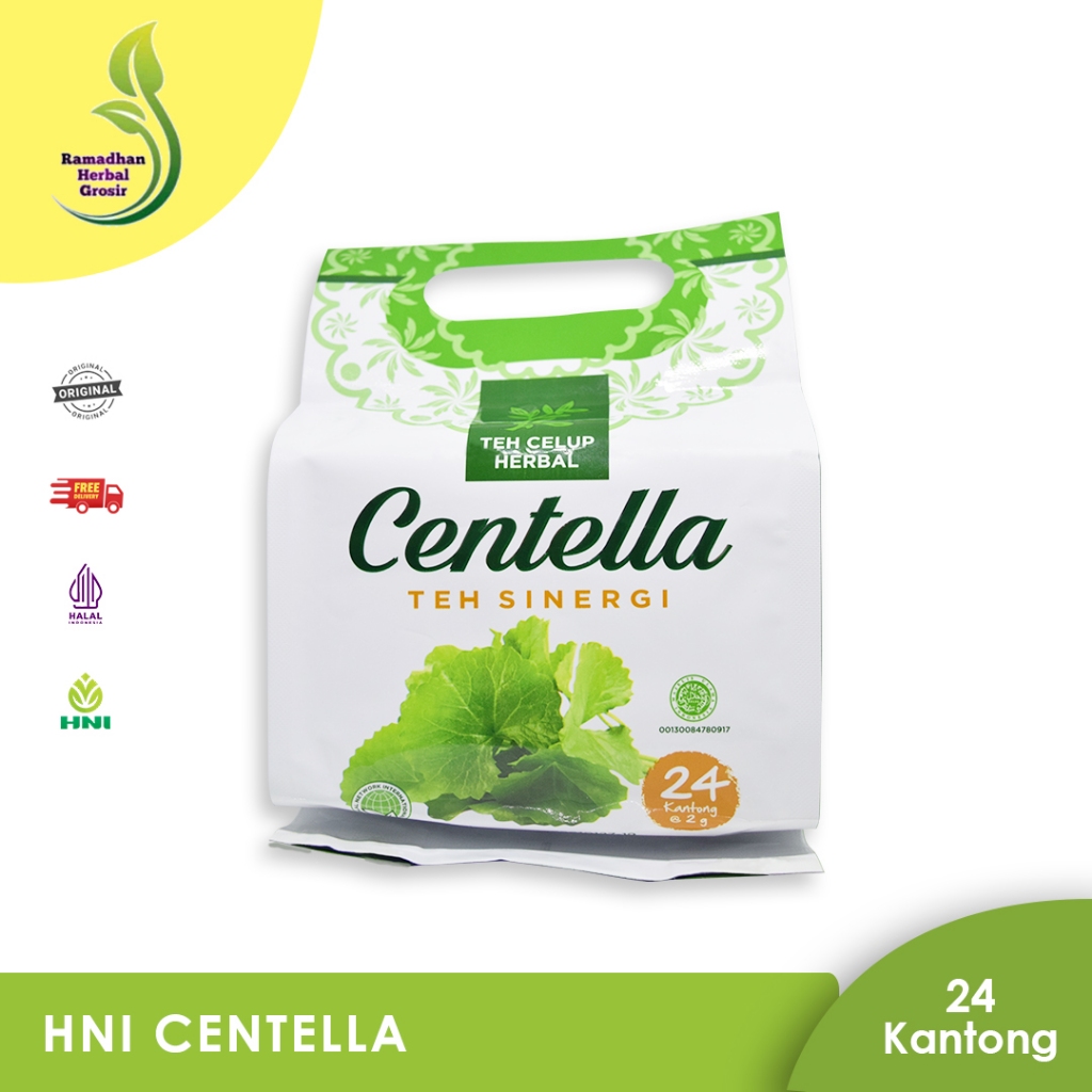 

HNI CENTELLA Teh Sinergi Original Teh Celup Herbal Ekstrak Pegagan Untuk Kesehatan Isi 24 Kantong