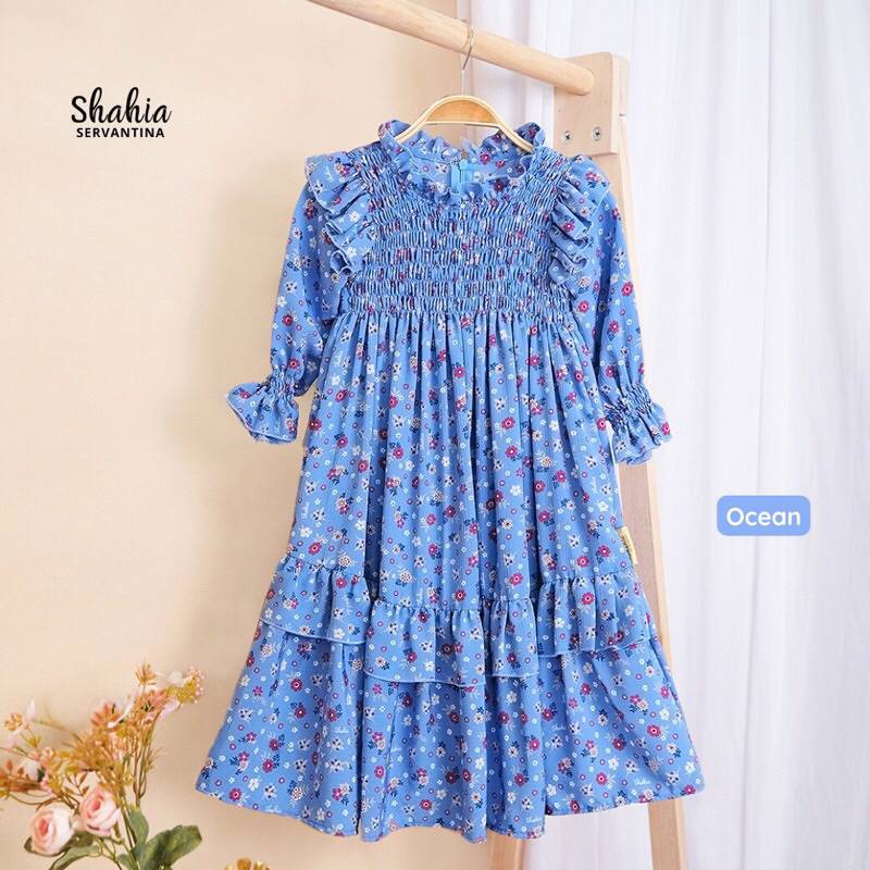 Shahia Servantina Dress Gamis Anak Ocean Preloved