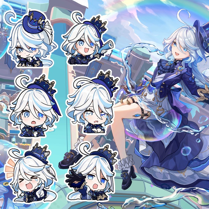 Gantungan Kunci Genshin Impact: Furina de Fontaine ( Keychain / Figure )