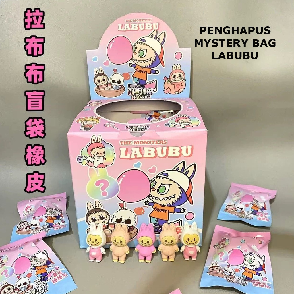 

PENGHAPUS MISTERY BAG LABUBU ER-1692 BLIND BOX BLINDBOX HAPUSAN SETIP STIP ERASER LUCU UNIK MISTERI LISA BLACKPINK POP MART KARAKTER ALAT TULIS KANTOR SEKOLAH MURAH TERMURAH COD