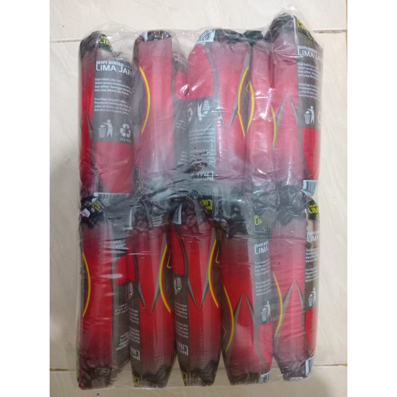 

1 Pack Kopi bubuk Lampung Lima Jari - kopi Robusta Lampung asli (10pcs-200 gram )