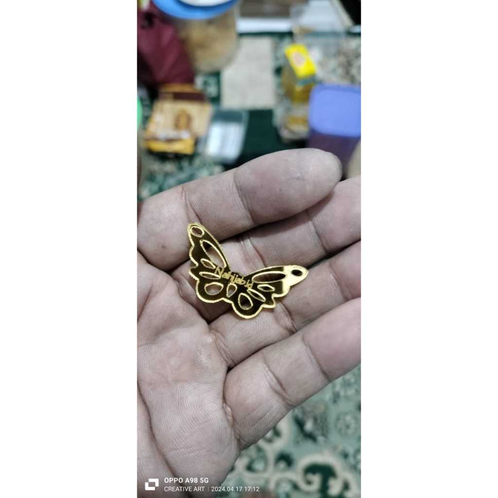 

UKURAN 1cm x 2cm LABEL AKRILIK, LABEL ACRILIK, LABEL HIJAB, LABEL GAMIS