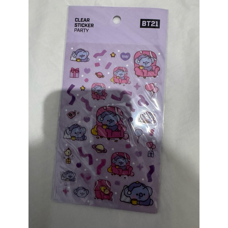 

BT21 - CLEAR STICKER KOYA