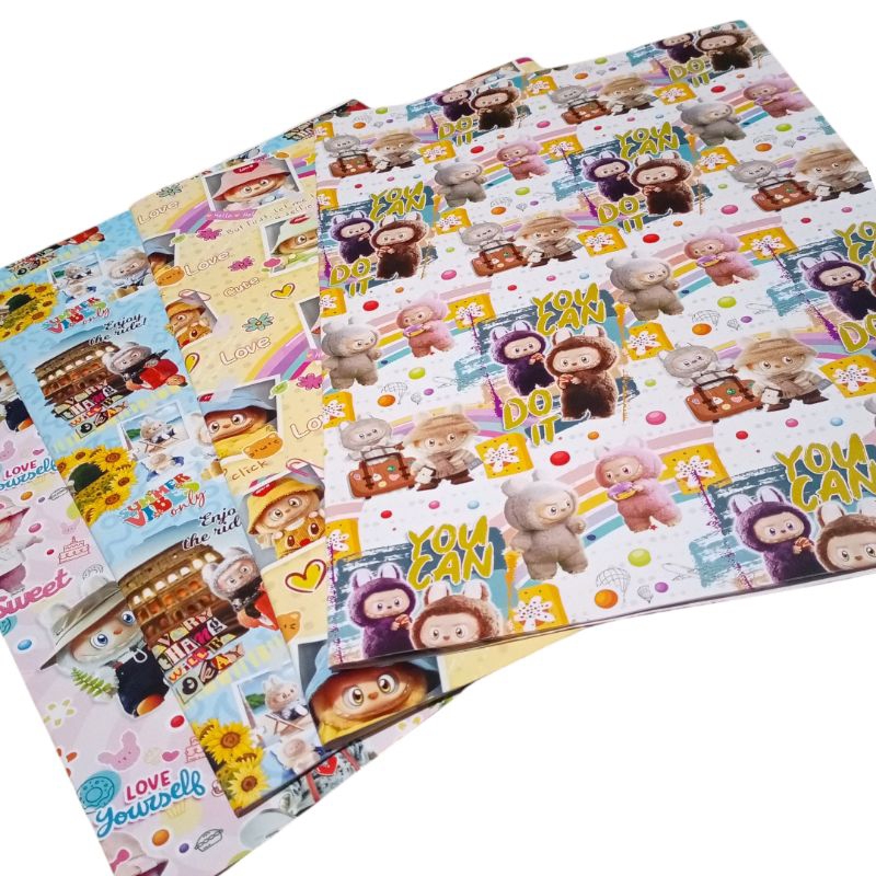 

LABUBU KERTAS KADO GLOSSY 48X62Cm 10PCS