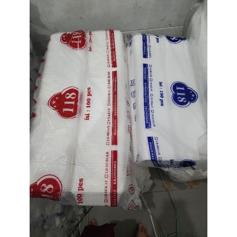 Sterofoam makanan nasi goreng/ayam penyet (KHUSUS INSTANT)