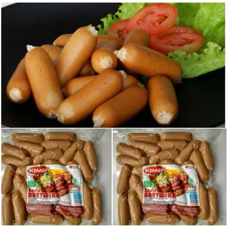 

KIMBO SOSIS SAPI BRATWURST COCKTAIL ISI 25S 450GR / SOSIS COCKTAIL BREAKFAST