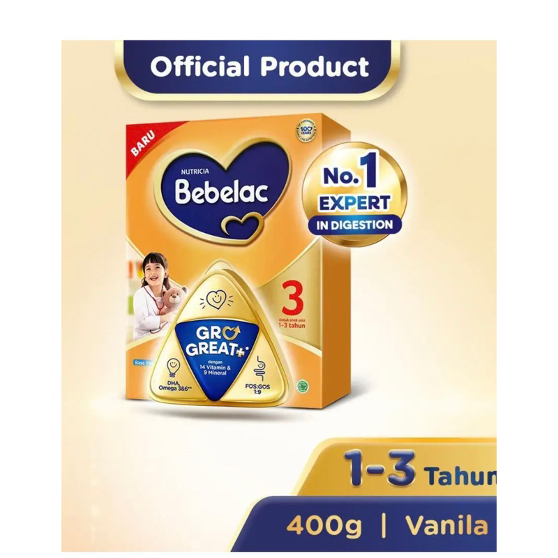 

Bebelac 3 400 g vanila susu pertumbuhan