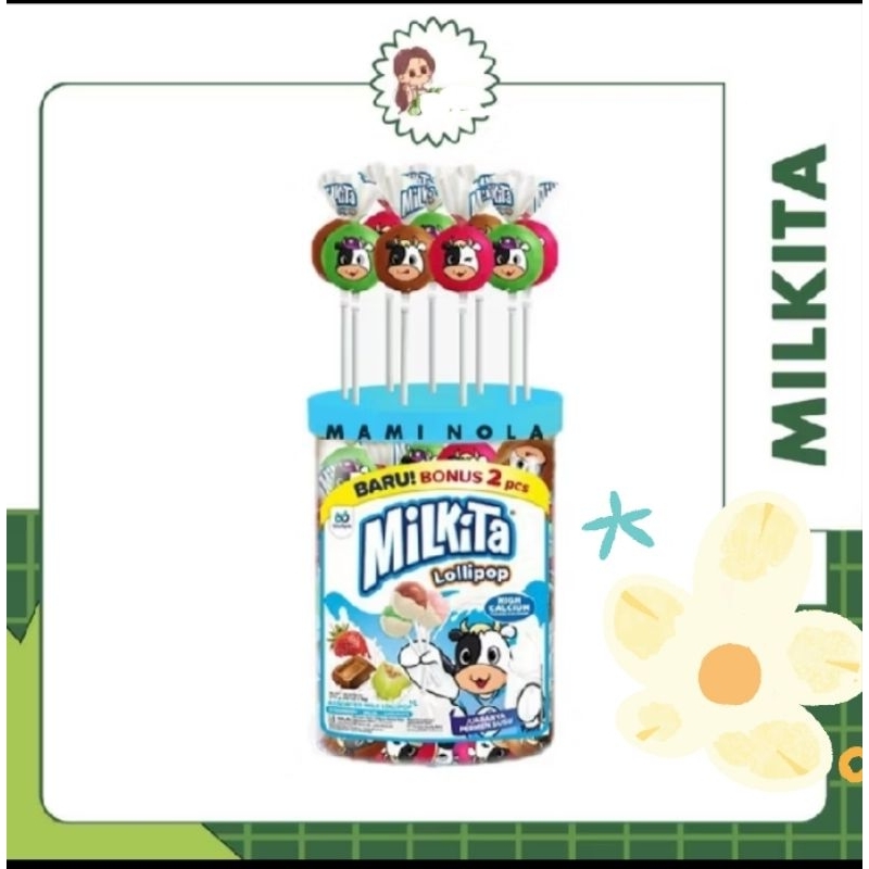 

Permen Milkita Lolypop Cucu pop/split