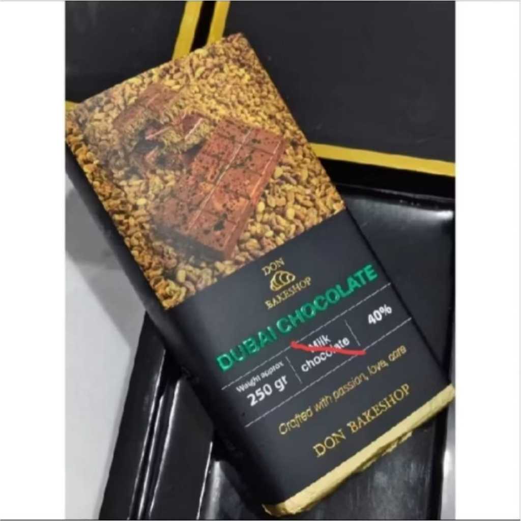 

tTerlaris yang lagi viral Coklat Dubai / Dubai Chocolate Pistachio & Hazelnut Praline by Don Bakeshop