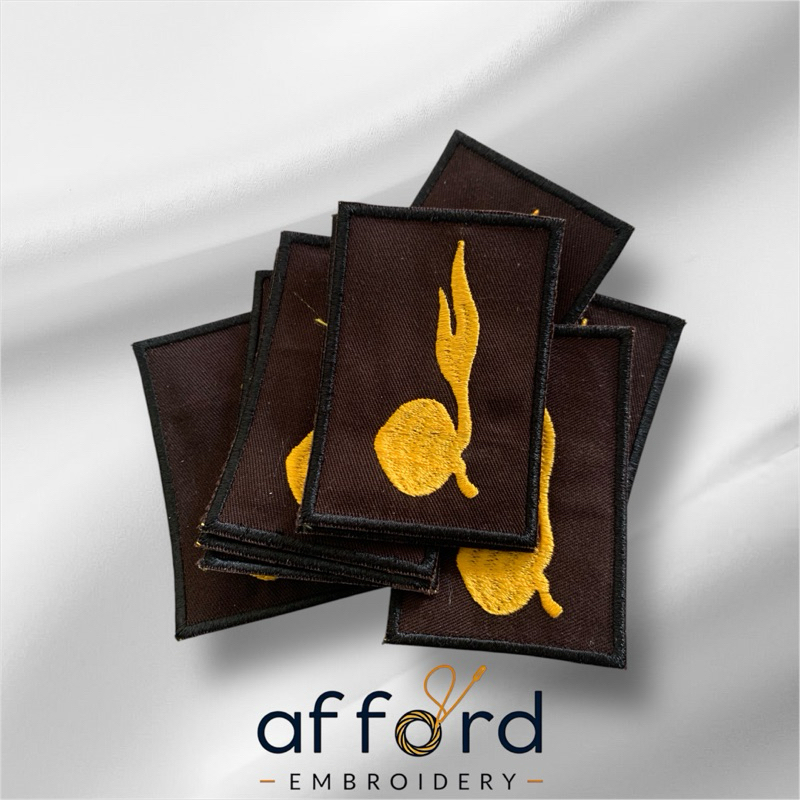 Bordir tunas kelapa / Lambang pramuka bordir / bet tunas kelapa