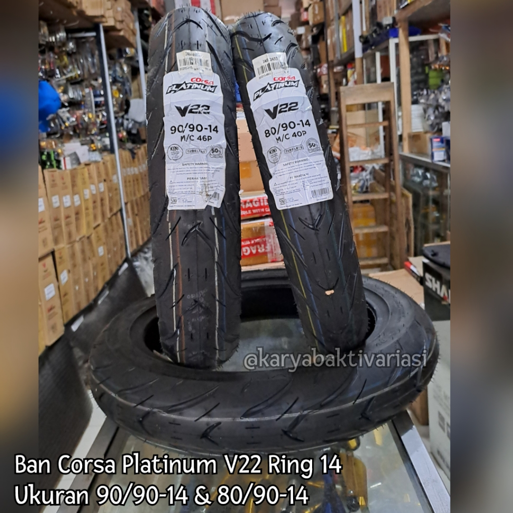 BAN CORSA V22 70/90-14, 80/90-14, 90/90-14, 70/90-17, 80/90-17 DAN BAN CORSA V33 70/90-14, 80/90-14,