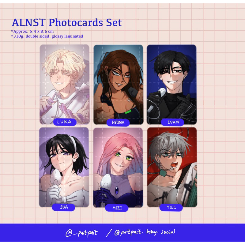 [READY STOCK] ALNST Photocard Set by pait (@_paitpait)