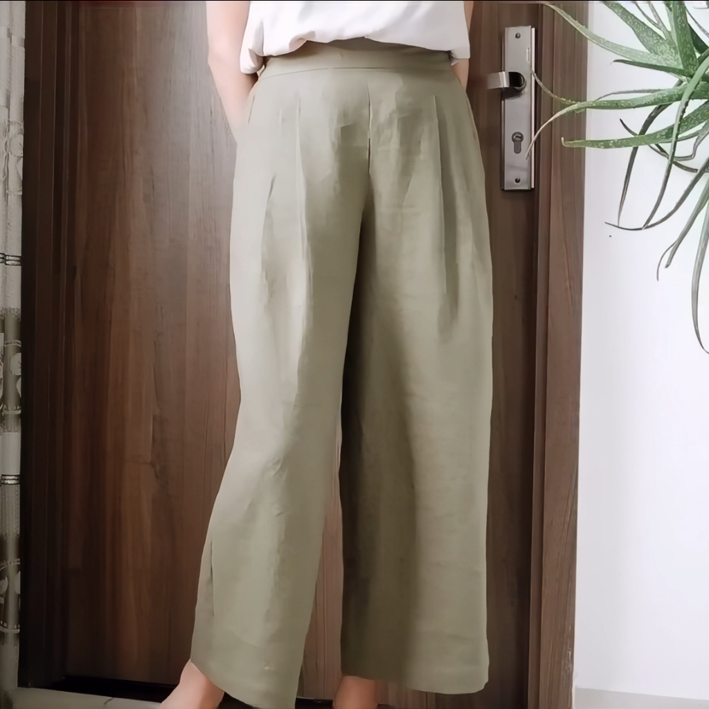 Kulot Celana Kerja Wanita Karina Daily Cullote Highwaist Korean Long Pant Bawahan Santai Kekinian