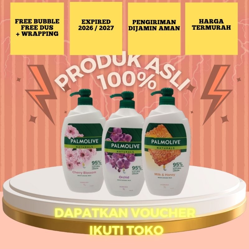 PALMOLIVE SABUN MANDI CAIR BOTOL 1LITER