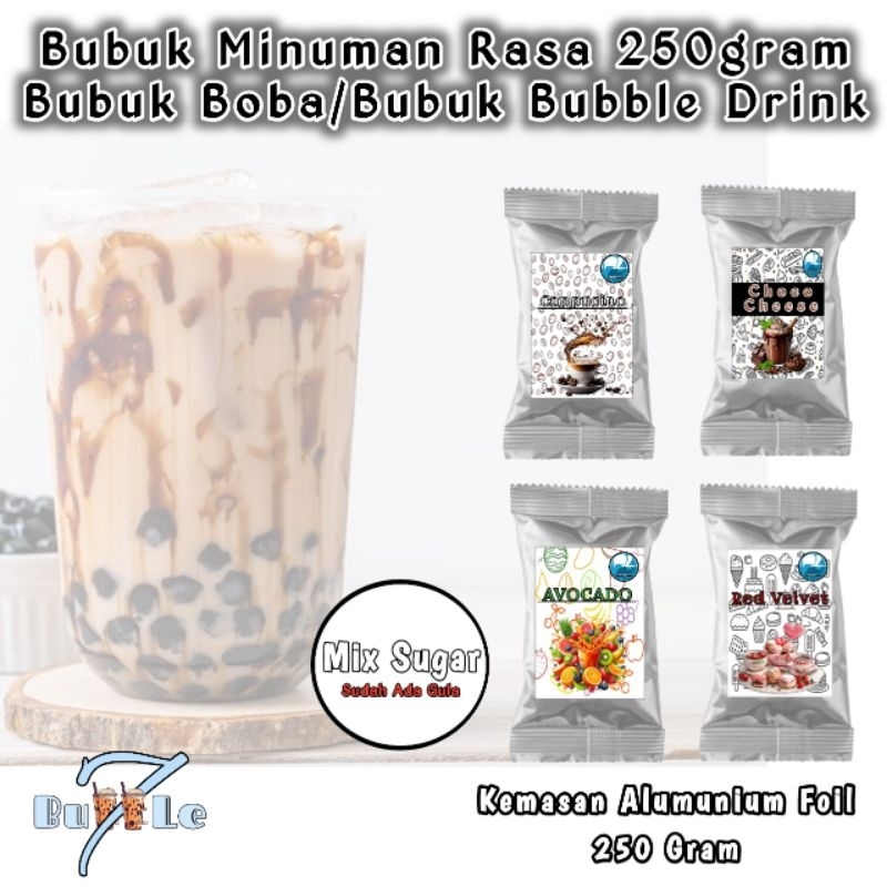 

Bubuk Minuman Rasa 250gr Serbuk Minuman Rasa Kekinian Kemasan 250 gram