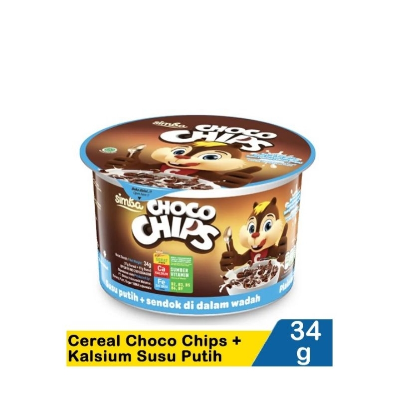 

Simba Cereal Choco Chips + Kalsium SusuPutih 34G