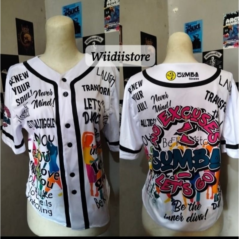 Crop Olahraga/Atasan Olahraga/Kaos Olahraga Wanita/Top Baseball Zumba Atasan Wanita Baju Blouse Baju