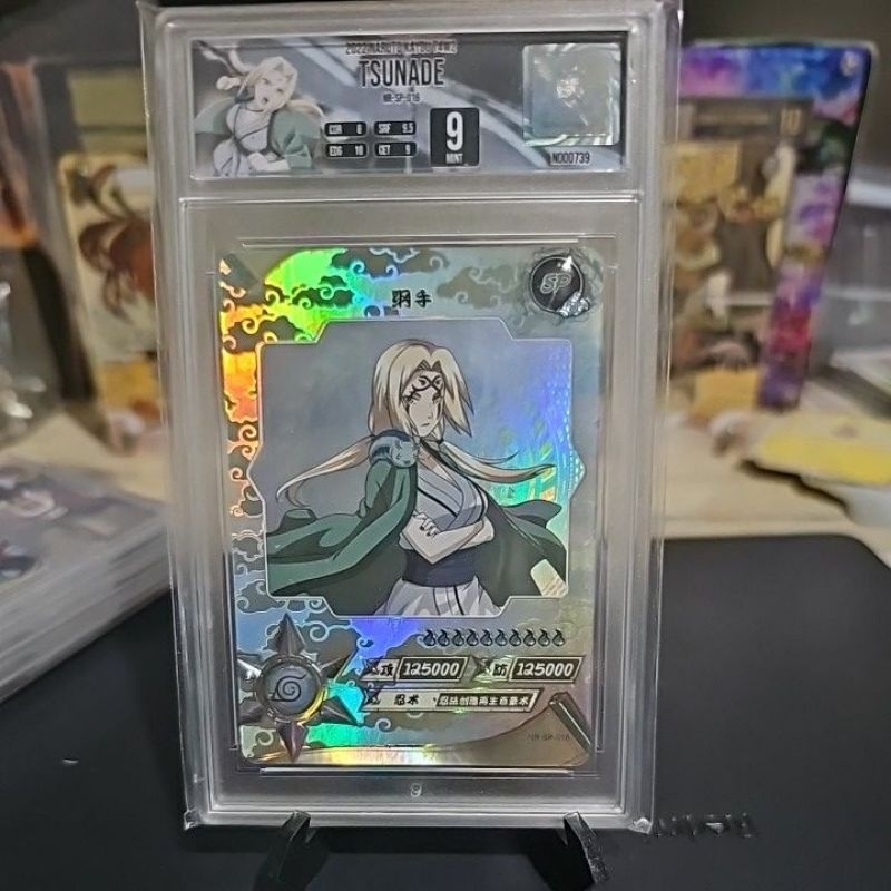 tsunade egs 9 mint slab grading original naruto kayou kartu bukan baocui