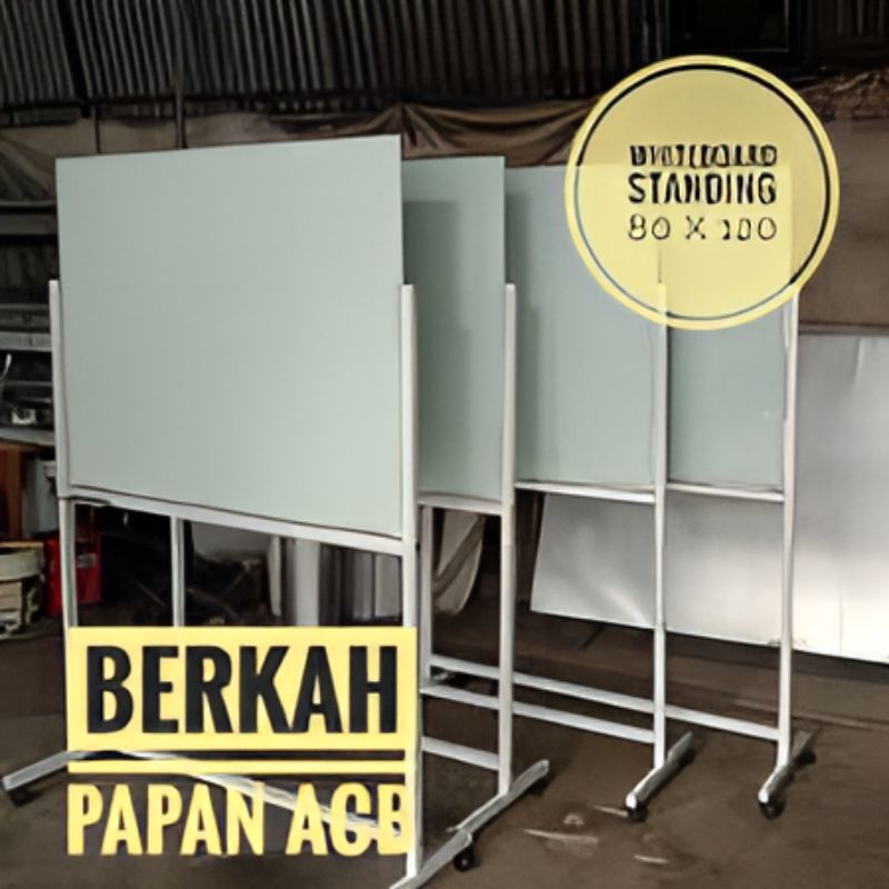 

Whiteboard Standing / Papan Tulis Stand 80 x 120 cm